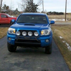 Plasti dipped lower valence and I think it looks great! Bobcat's truck