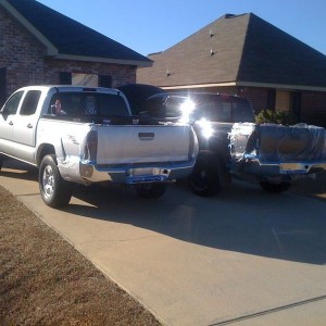 Project paint chrome bumper: before
