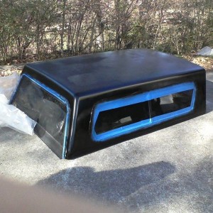 fresh paint on the camper top