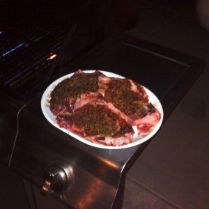 Italian seasoned ribeye steaks...