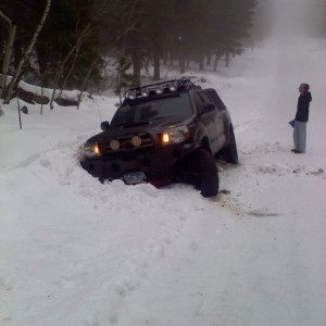 toyota tacoma stuck in snow