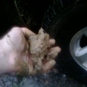 lol I had handfuls of mud in my wheel well