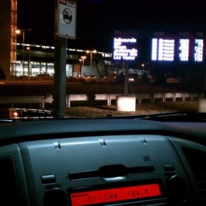 Picking up the gf from the airport.... oh how I love waiting on woman. Lol 