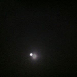 There's a ring around the moon