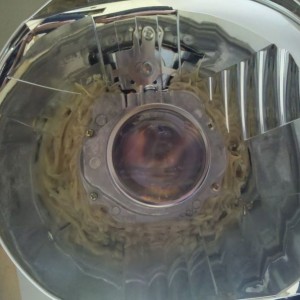 One headlight fully epoxied