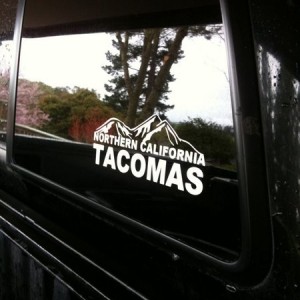 Put my new Tacoma sticker on the other day.
