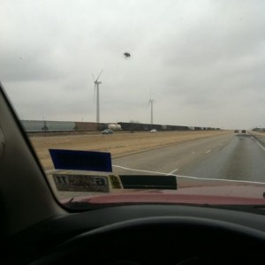 Big ol wind turbines