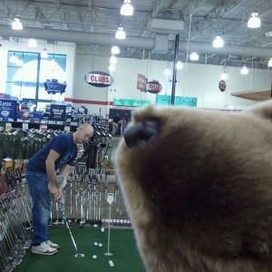 Drunk putting contest a few days ago.