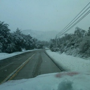 The road in front of our house