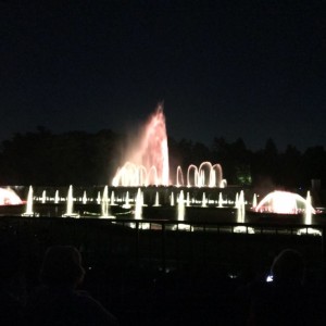 Longwood Gardens fountain show... The Beatles theme