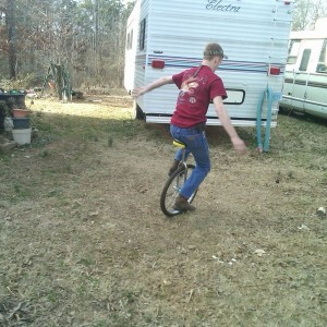 Me on a unicycle