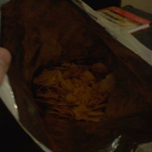 WTF! just opened my bag of lays baked bbq chips... only 1/4 of the thing is