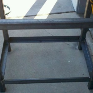 Welding table frame I built this morning. Going to finish it up next week. 