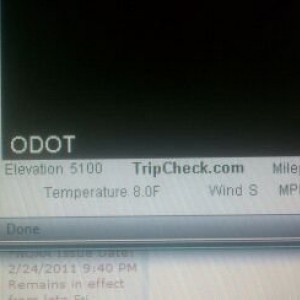 Hwy 58 is frakin colllldddd