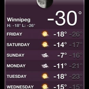 It's a cold one again today. Brrrr.