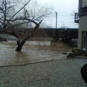 Holy chit! normally the water is about 5 ft below that lowest concrete pad 