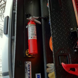 Also got a little insurance mounted to the tool box
