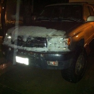 Hail? Or snow? :p
