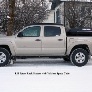 Truck Rack with Yakima Space Cadet Carrier
