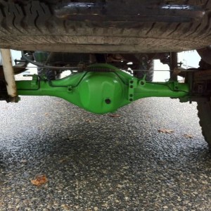 Lime Green back axle to match front emblem