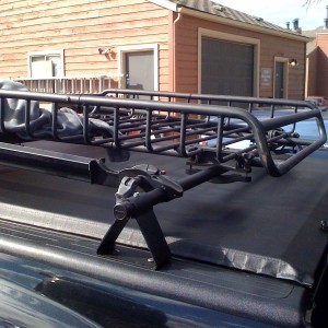 Bed Rack with cross bars over cover