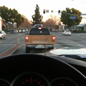 It's a 1st gen double cab with a wood bed...