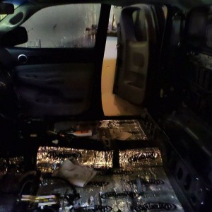 Finishing up dynamt ing the entire truck...top to bottom and all doors
