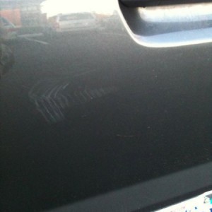 Walk out this morning and notice this...! WTF?!?!?