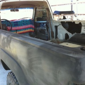 Top, we welded patches to