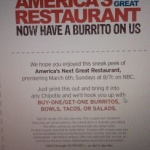 I know a lot of you guys like chipotle wanted to share this! Go to "am