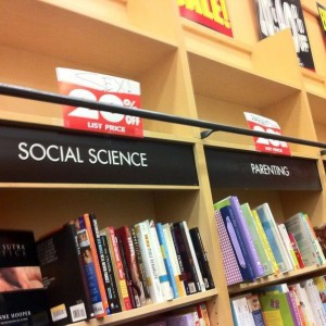 Sex is next to the parenting section