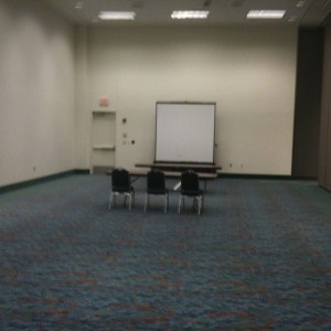 This is gonna suck giving a presentation in this room