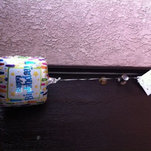 My apartment management left this for me this morning :)