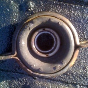 Old carrier bearing..notice it not centered?