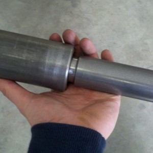 Beefy new spindle for a rear bumper swingout.