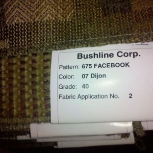 Furniture fabric name. Really? Facebook is taking over the world