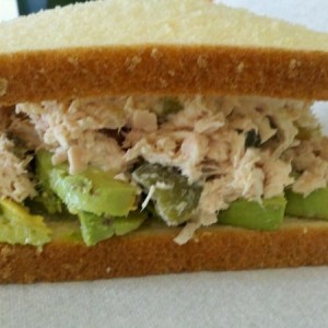 Tuna and home grown avacado.... nom