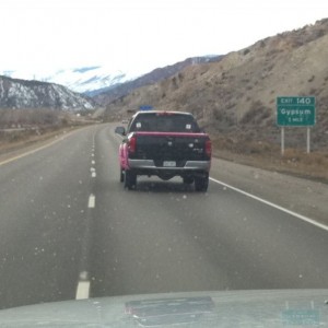 Poor truck. Even the window vents were pink