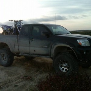 truck and bike