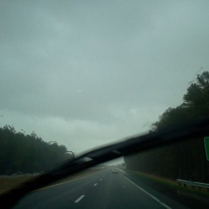 Headed to the beach for spring break! perfect weather! ( <--- sarcasm)