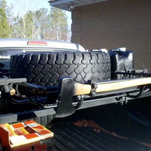 Bed rack is locked and loaded