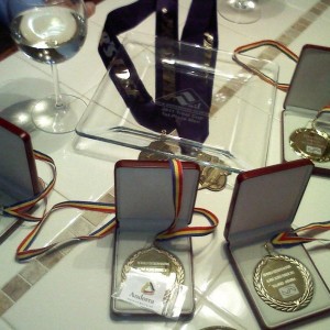 My FIL's gold medals. Andorra world championship and Duke Cup in Vail!