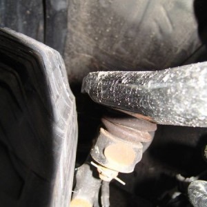 Stock rim, 285/70, no spacer