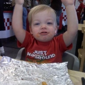 Five Guys dinner for birthday #2