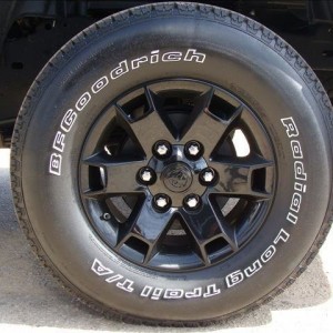 Toyota black wheels