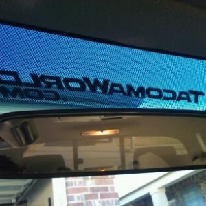 Plus I can look at while driving.