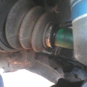 I dont know if you can see it but my cv is starting to spray grease. its no