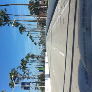Long beach race track setting up by my work.