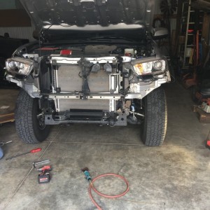 Prep for bumper install