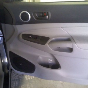 passenger side. Still need clean around speaker.